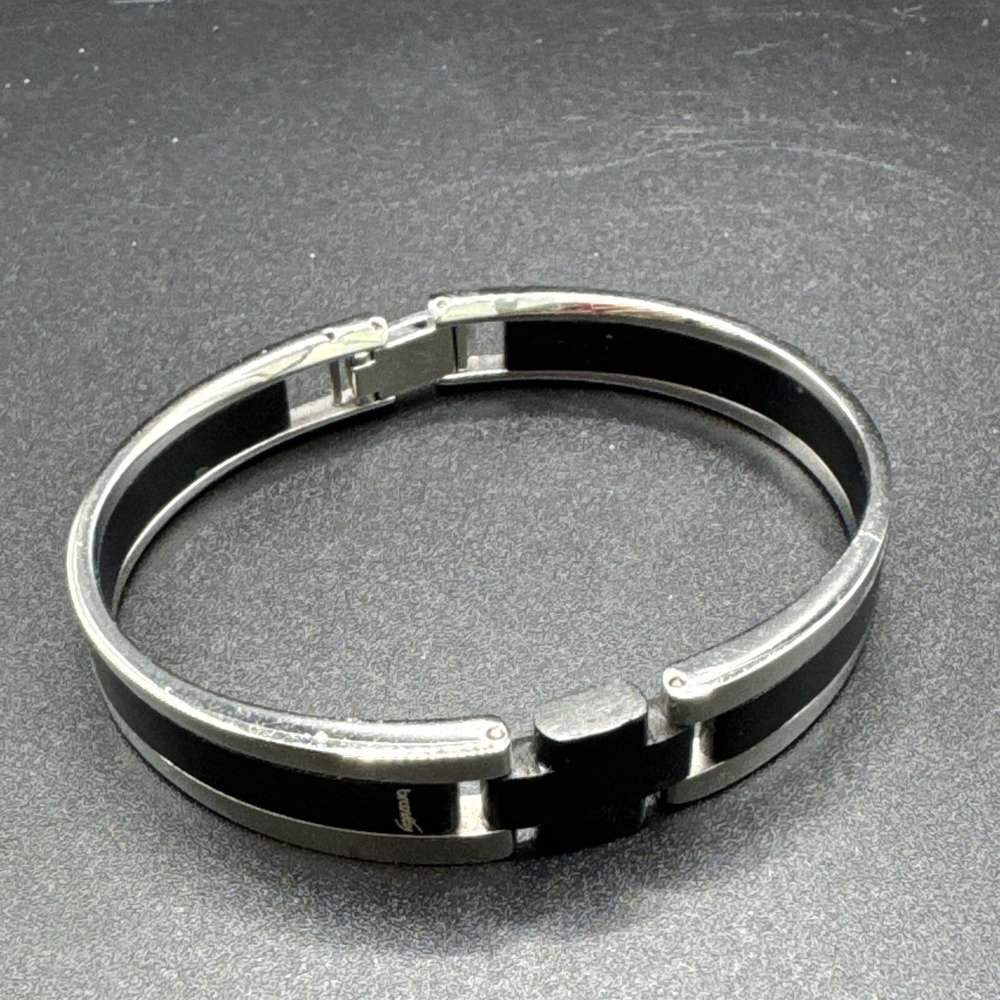 Mens Bracelet BROSWAY Stainless Steel Black Cross